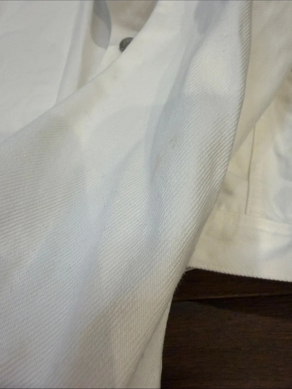 J. Crew Cream White Denim Jacket Size XL - C30-091